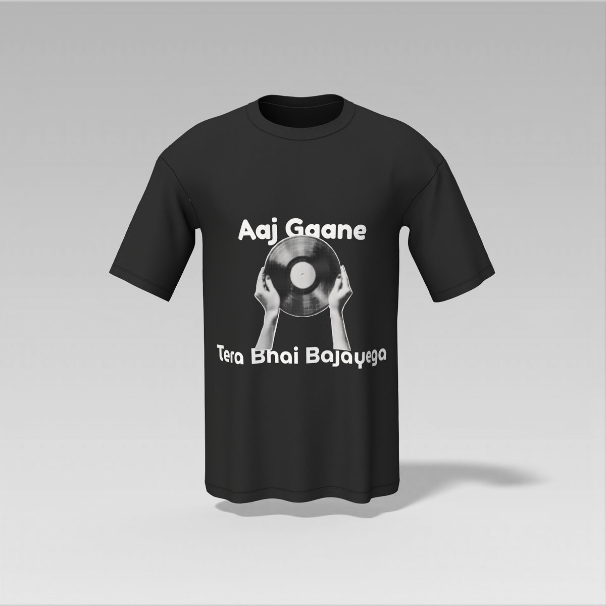 Aaj Gaane Tera Bhai Bajayega – Graphic Black T-Shirt