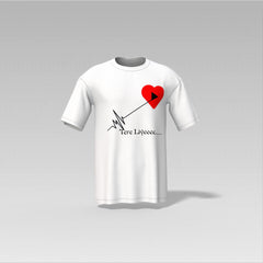 "My Heart is Beating Tere Liye" Heartbeat Graphic T-Shirt