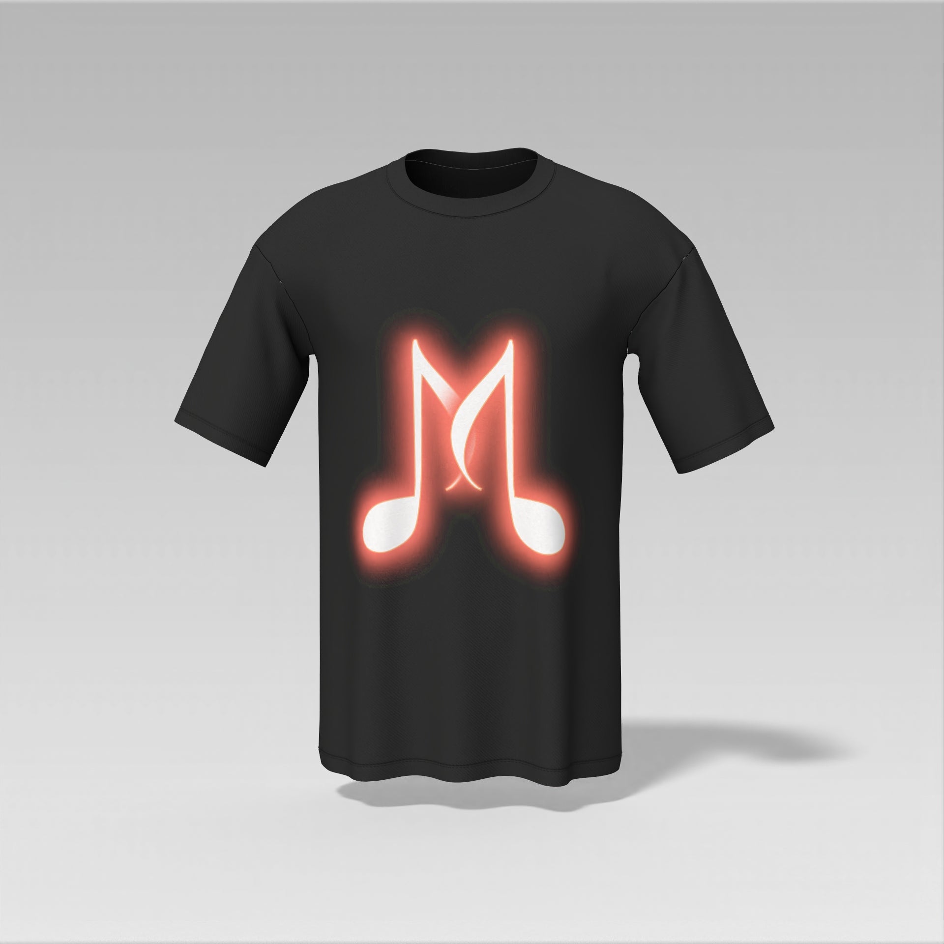 M Logo Music Note Graphic T-Shirt – Unisex Cotton Tee
