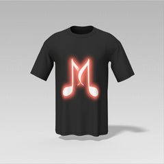 M Logo Music Note Graphic T-Shirt – Unisex Cotton Tee