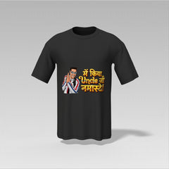 Main Kiya Uncle Ji Namaste – Funky Bollywood T-Shirt