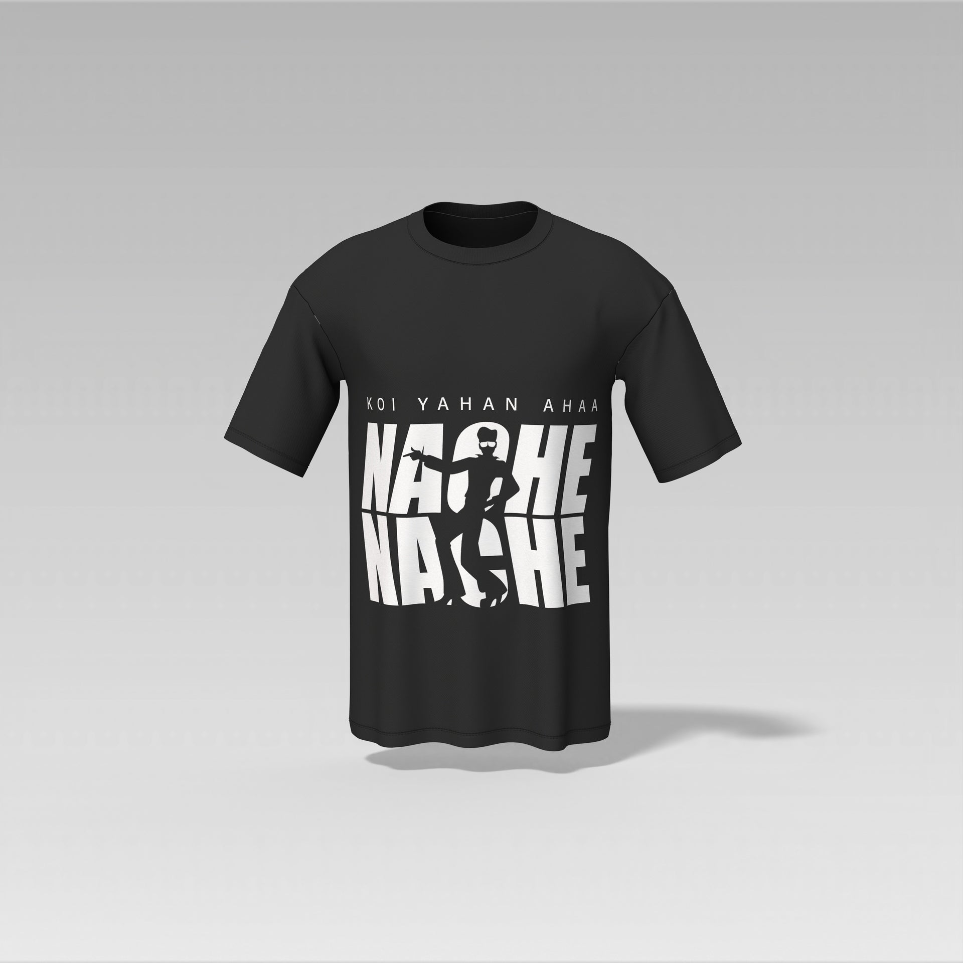 Koi Yahan Nache Nache T-Shirt – Disco Fever Edition | Old Masala Tee