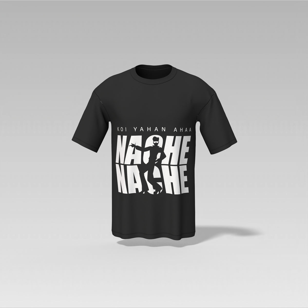 Koi Yahan Nache Nache T-Shirt – Disco Fever Edition | Old Masala Tee