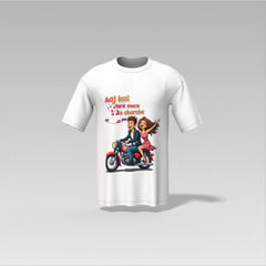 "Aaj Kal Tere Mere Pyar Ke Charche" Couple Ride T-Shirt – Old Masala Tee