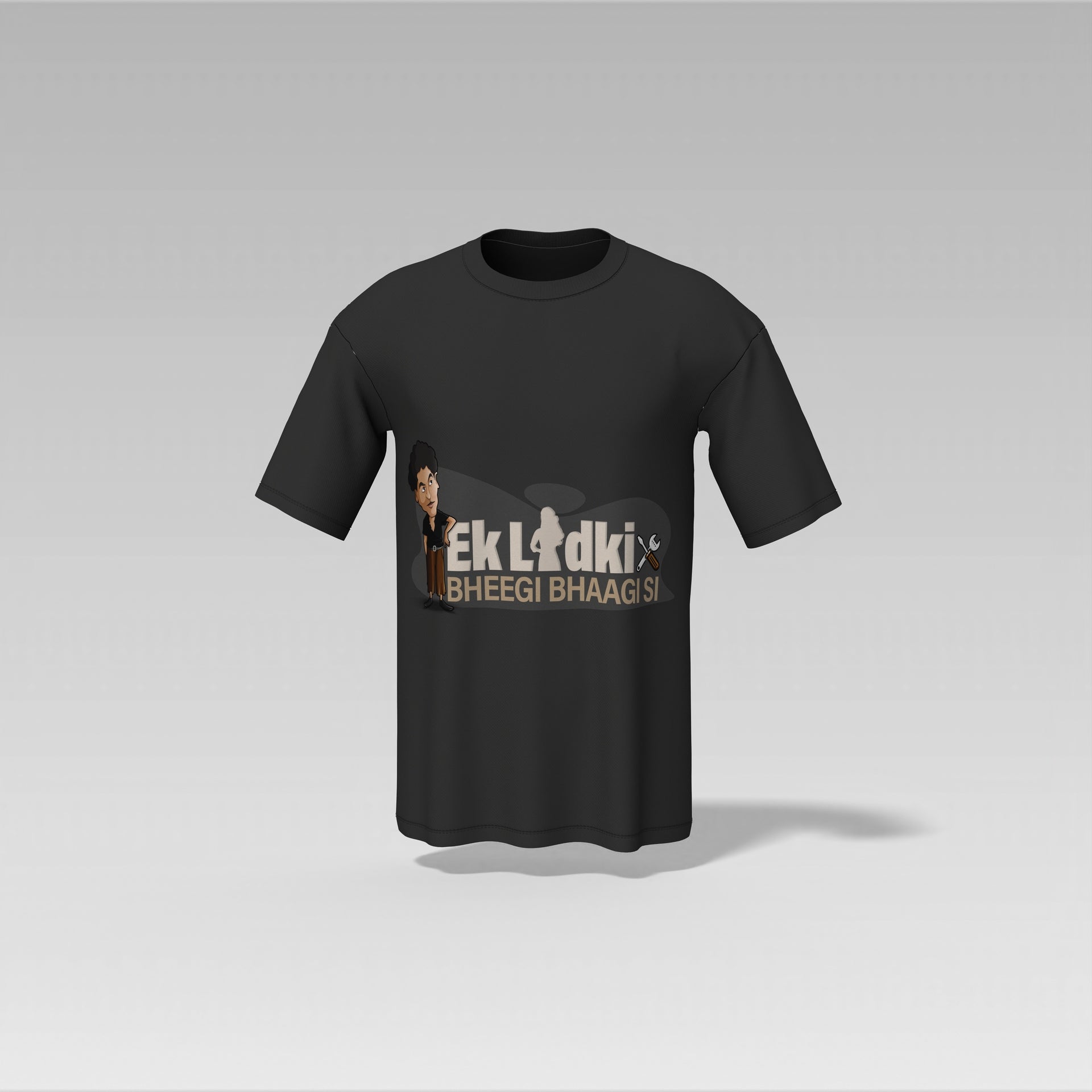 Ek Ladki Bheegi Bhaagi Si T-Shirt – Classic Bollywood Charm | Old Masala Tee