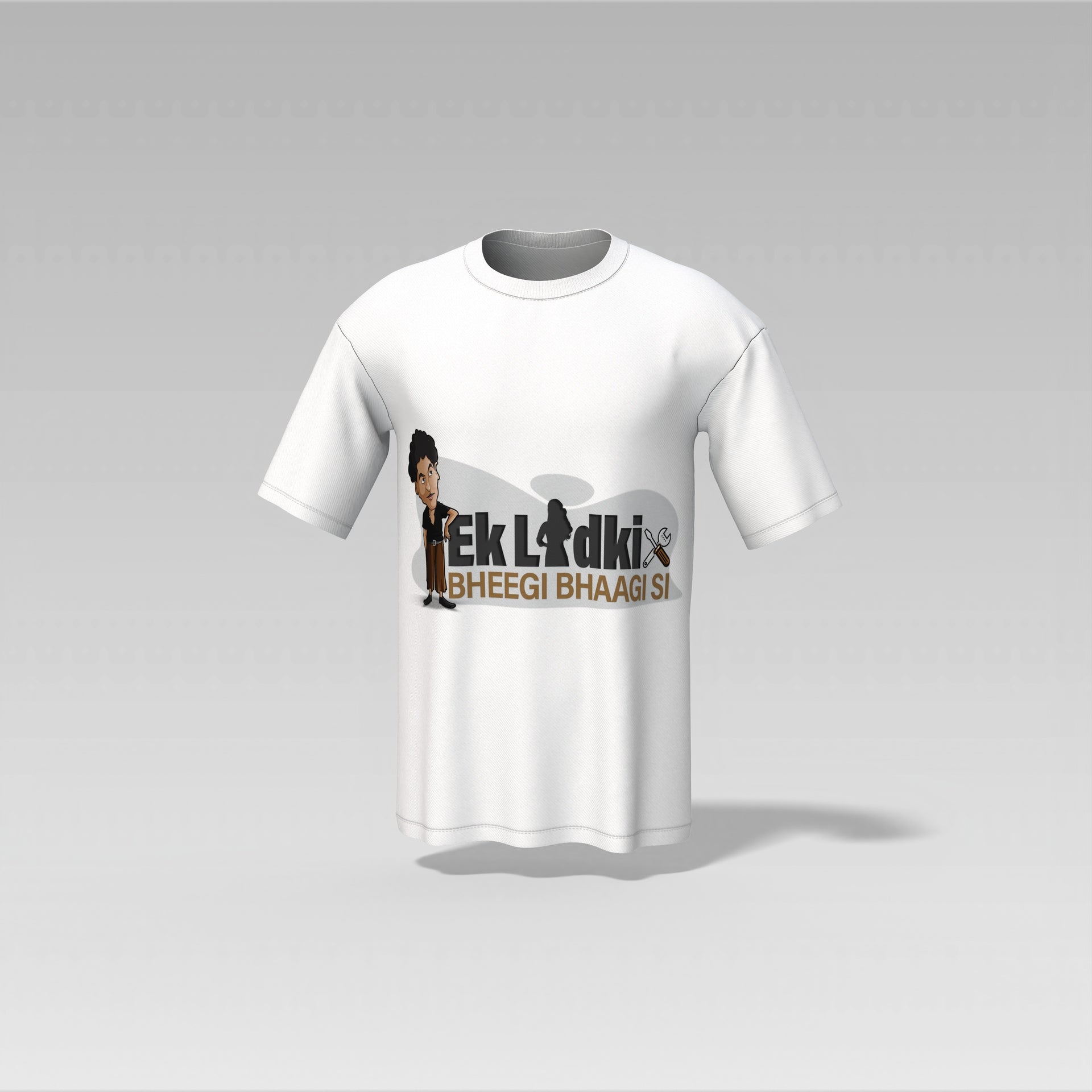 Ek Ladki Bheegi Bhaagi Si T-Shirt – Classic Bollywood Charm | Old Masala Tee