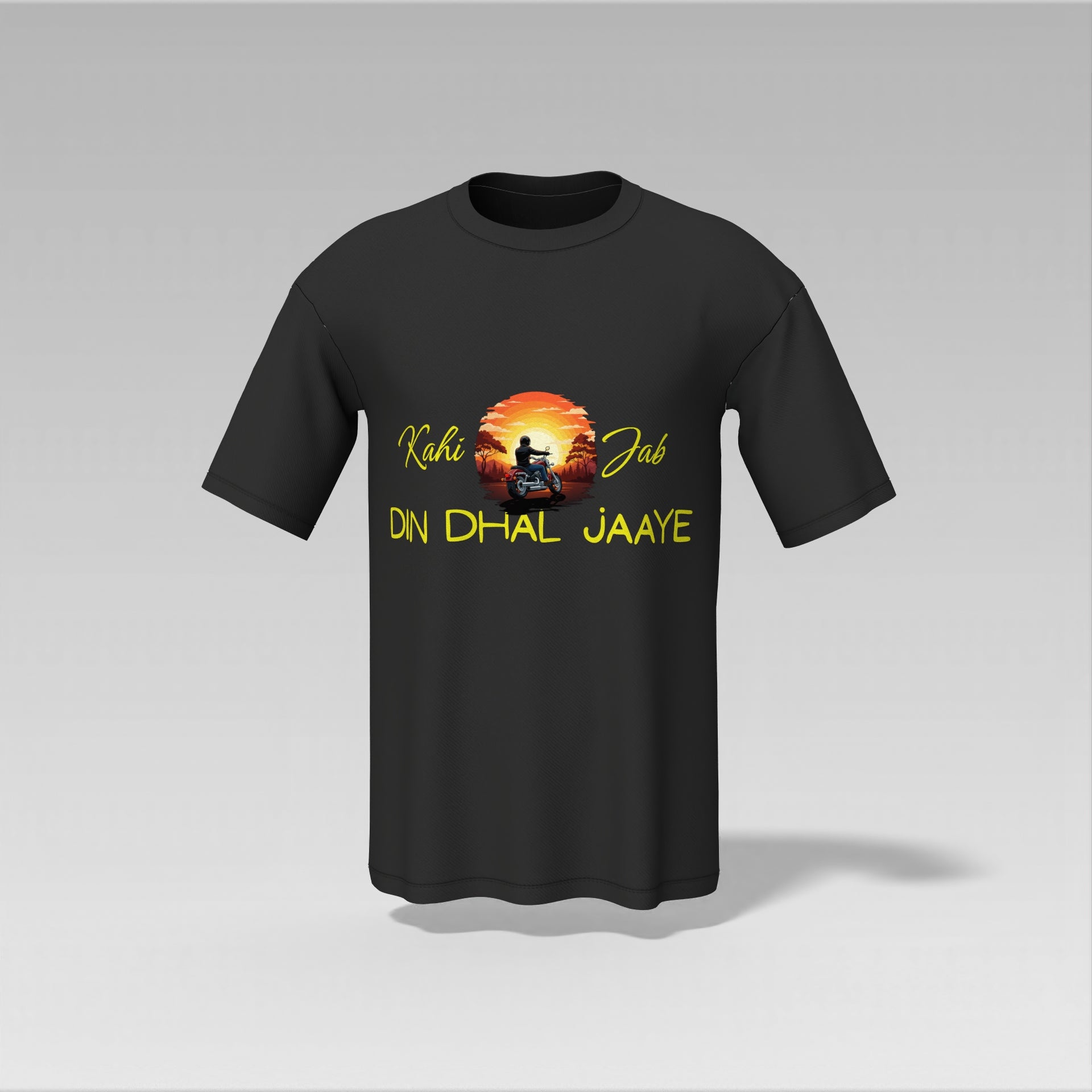 "Kahi Jab Din Dhal Jaaye" Sunset Ride Graphic T-Shirt
