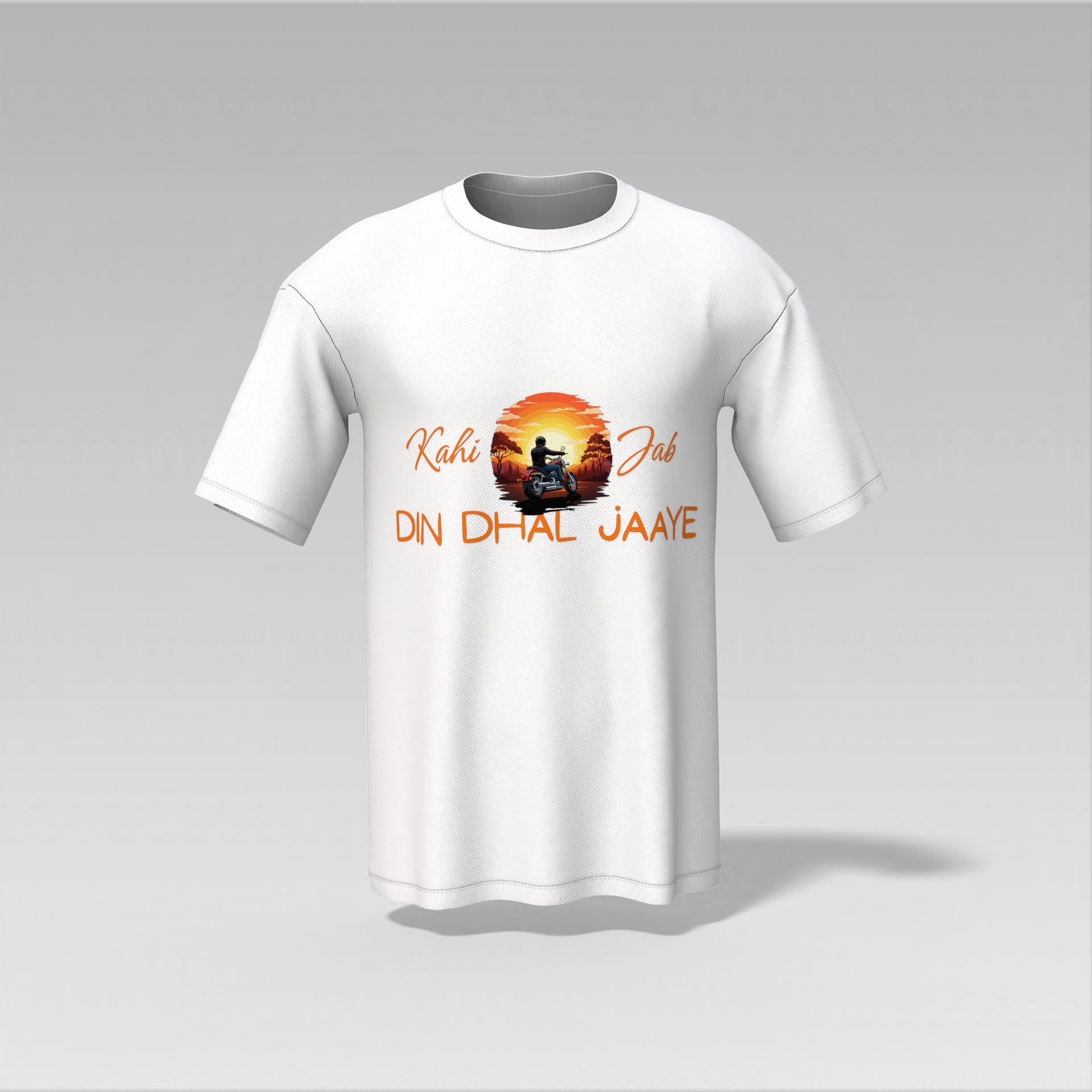 "Kahi Jab Din Dhal Jaaye" Sunset Ride Graphic T-Shirt