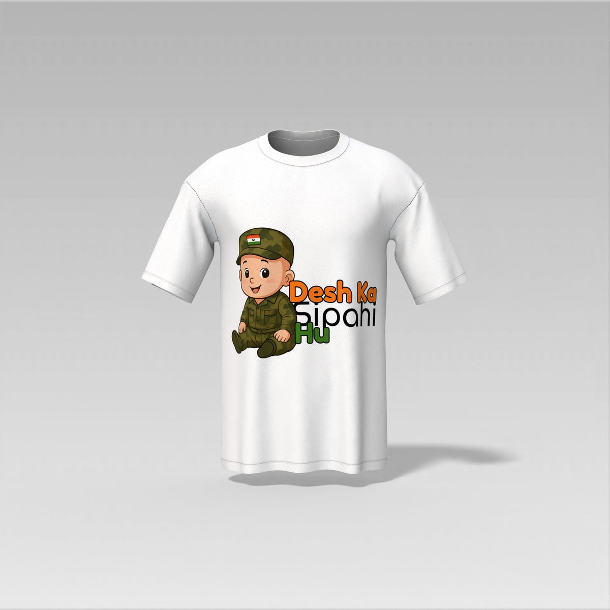 Desh Ka Sipahi Hu – Patriotic T-Shirt for Kids